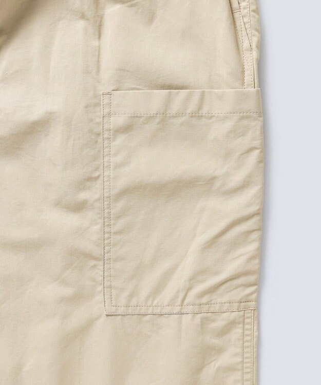 WHITE MAILS 【ユニセックス/軽量】COTTON PAPER  POPLIN DRAWSTRING ミリタリーパンツ ベージュ