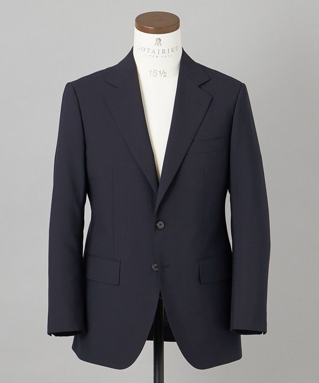 GOTAIRIKU 【オールシーズン対応】WOOL×POLYESTER ライトウェイト スーツ（ネイビー） ネイビー系