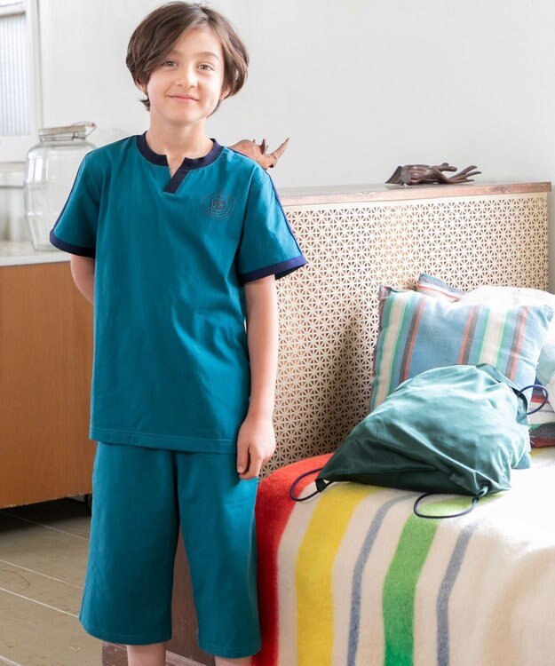 J.PRESS KIDS 【S-Lサイズ】ナップザック付き ルームウェア 上下セット グリーン系