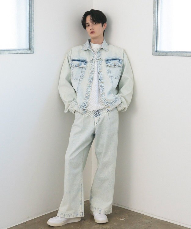 CRAFT STANDARD BOUTIQUE ハイブリーチケミカル加工デニムジャケット Light Indigo