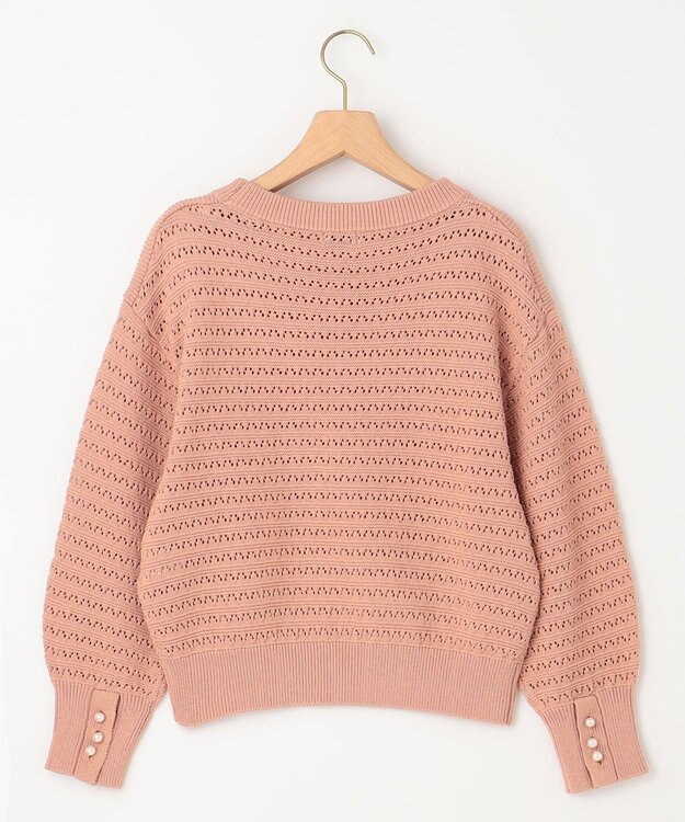 組曲 S 編地切替ドルマンプルオーバー ニット アプリコットブラウン系