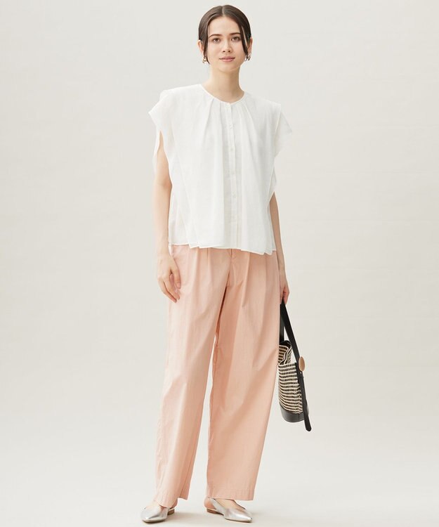 自由区 【カタログ掲載・洗える】オルダージュタイプライター パンツ ローズ