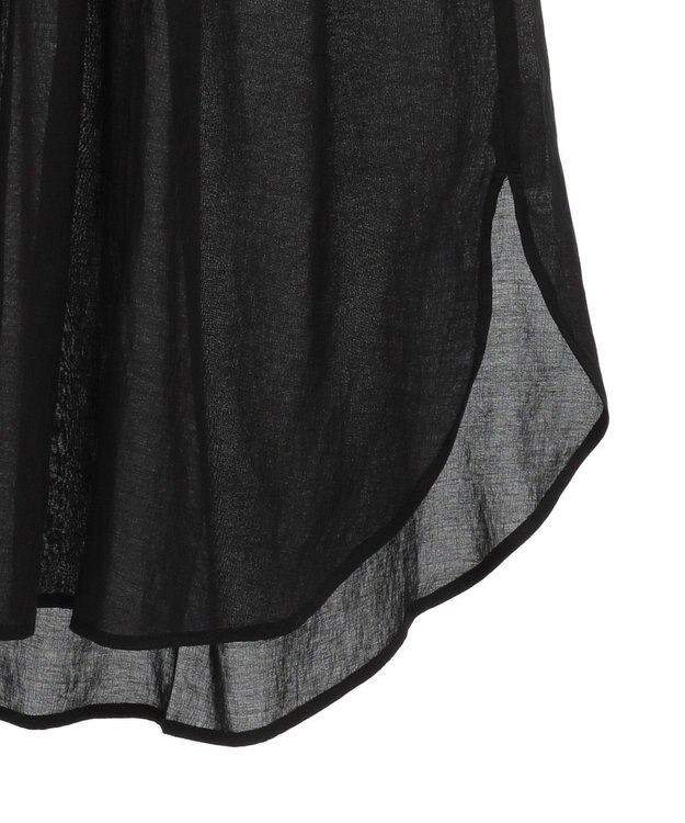 CRAFT STANDARD BOUTIQUE ヴィンテージボイル袖シャーリングワンピース Black