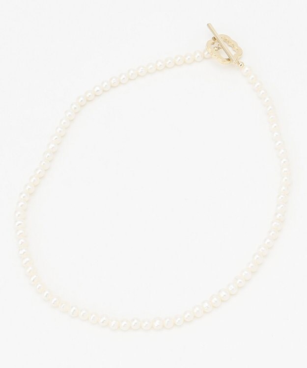 TOCCA OPEN CLOVER PEARL NECKLACE 淡水パール 2WAYネックレス ゴールド系