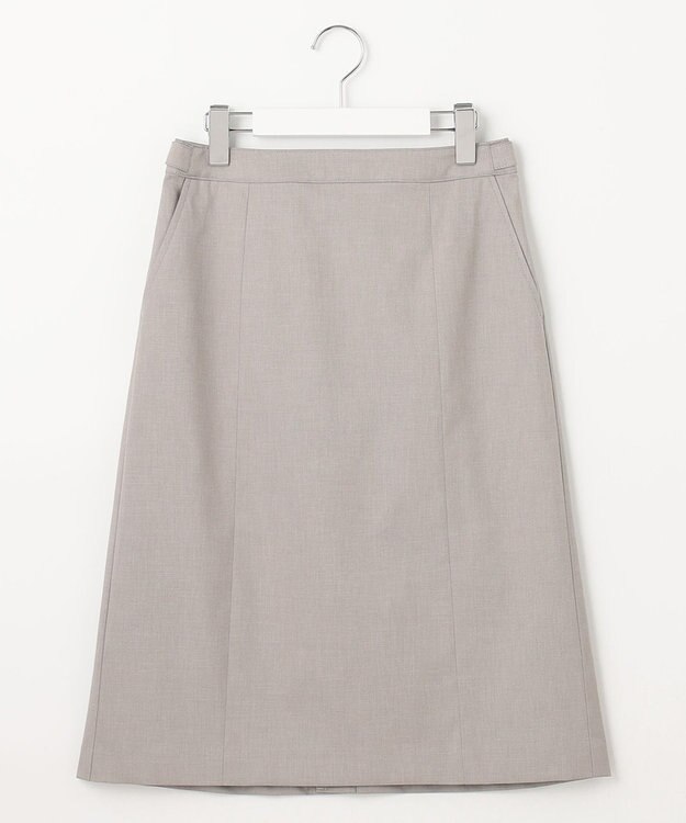 J.PRESS LADIES 【セットアップ対応・洗える・撥水・防汚】コットンFITTYシャーク スカート ベージュ系