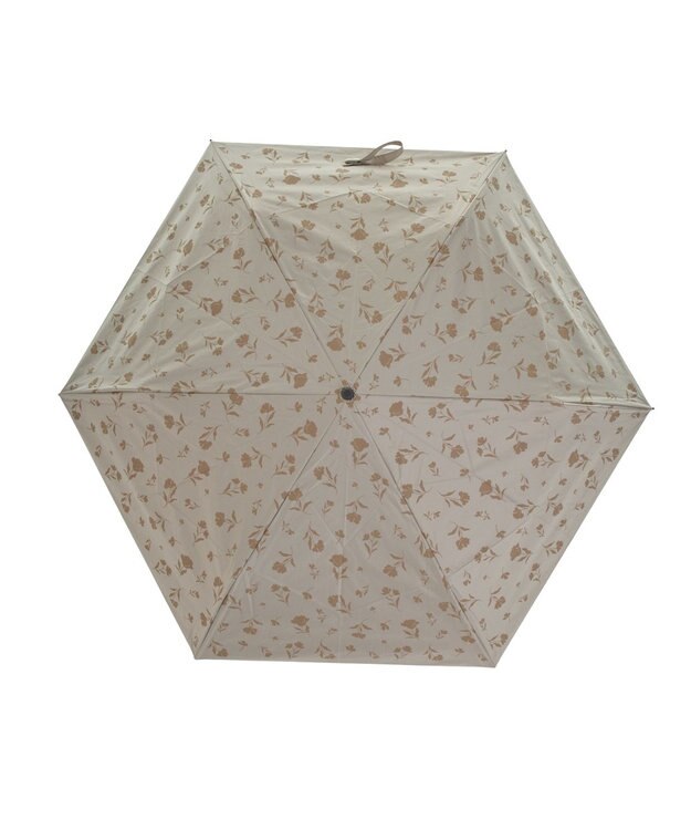 MOONBAT 晴雨兼用日傘 折りたたみ傘 ボタニカル／遮光 遮熱 UV ベージュ