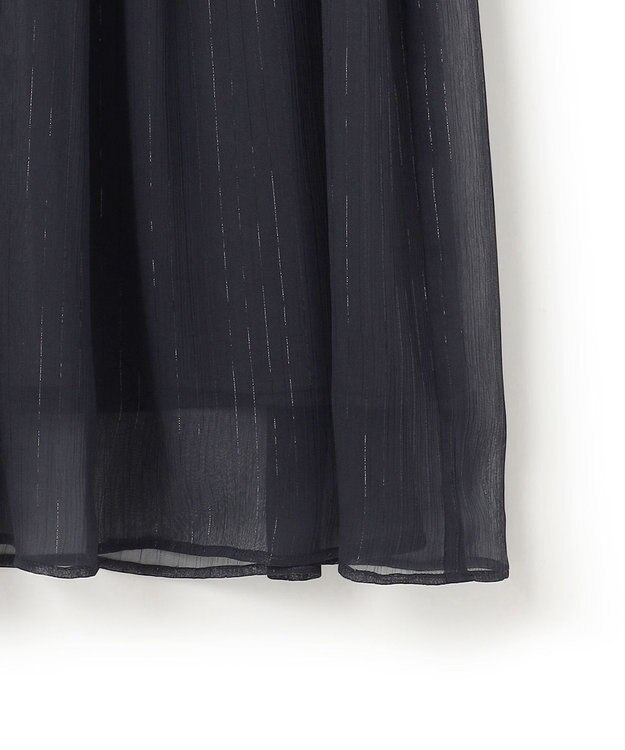 23区 S 【APPLAUDIR】クレープシフォン ドレス ネイビー