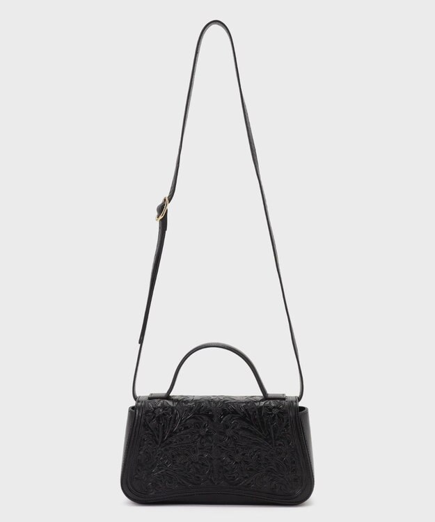 GRACE CONTINENTAL FlapFrowerBag ブラック