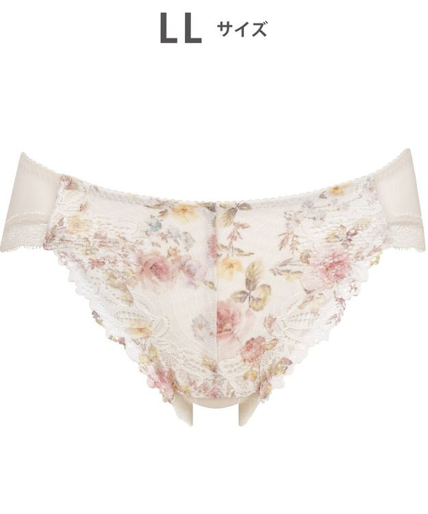 WACOAL ショーツ 【リボンブラ 脇すっきり】 BRB433とペア はきこみ丈あさめ ナイロンベア天竺素材(バック) レディース PRA133 /ワコール ベージュ