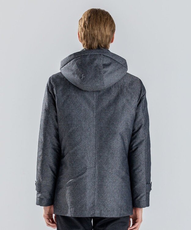 JOSEPH HOMME 新素材【4WAY】ライトラスターシャンブレー　ダウンコート グレー系