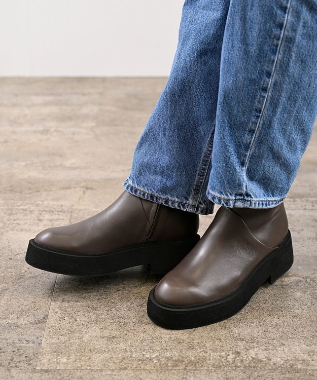 APOM プラットフォームサイドジップブーツ50 グレー