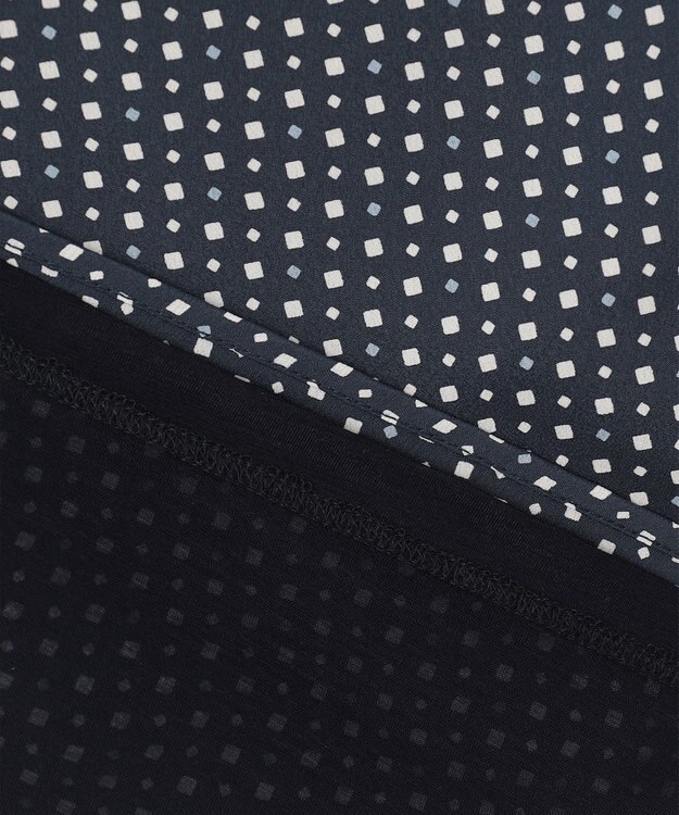 J.PRESS LADIES L 幾何プリント ボウタイ カットソー ネイビー系5