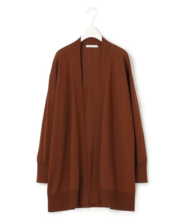 ICB 【洗える】 コンパクトウール カーディガン テラコッタ系