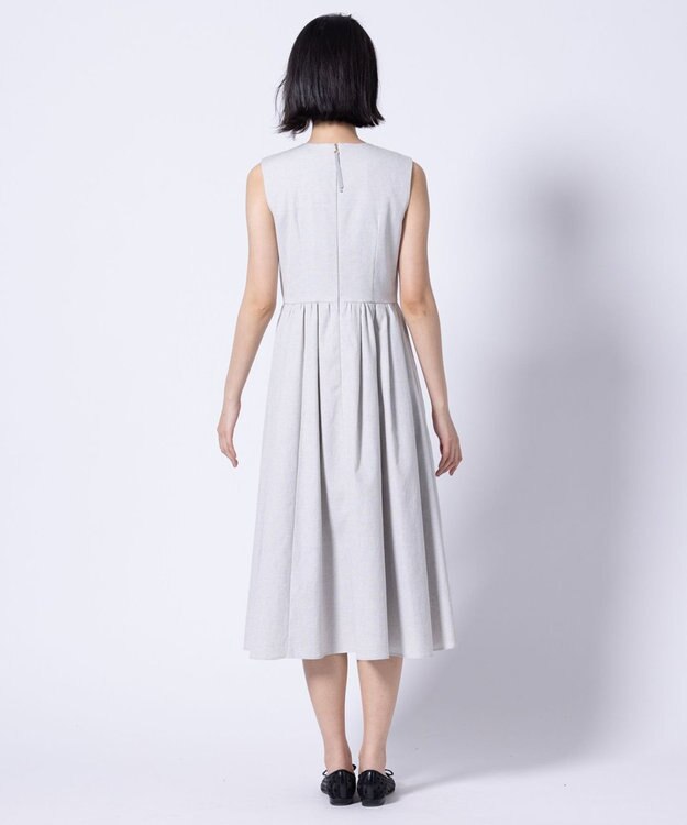 TOCCA 【洗える】TULIP FLUFF ドレス ライトグレー系