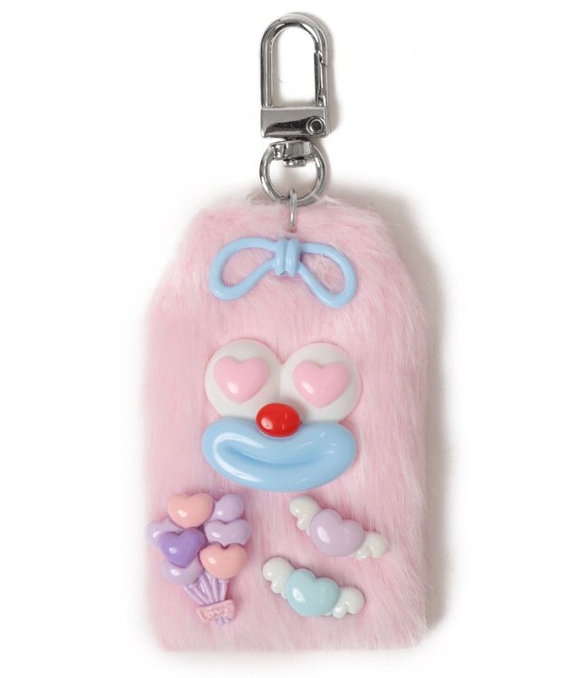 WEGO ミニラッキーチャームモンスターぬいぐるみキーホルダー ピンク