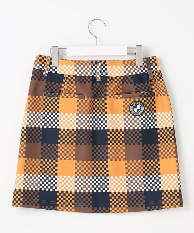 23区GOLF 【WOMEN】チェッカープリント スカート イエロー系3