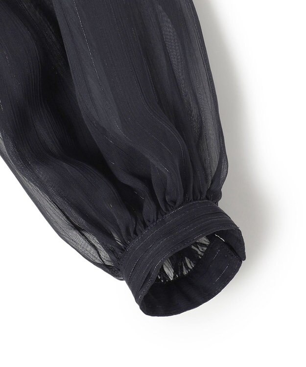 23区 L 【APPLAUDIR】クレープシフォン ドレス ネイビー