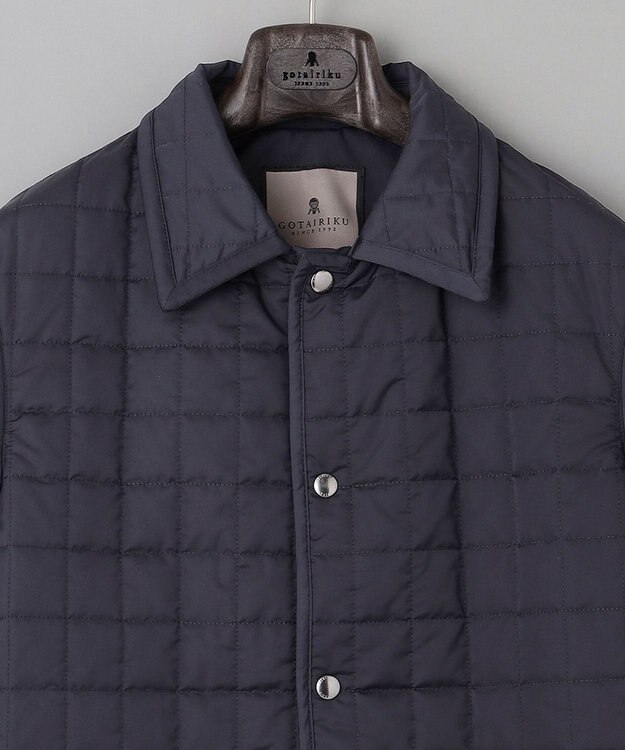 GOTAIRIKU 【仕事で着用可】ブライトメモリーストレッチ キルティングジャケット ネイビー系