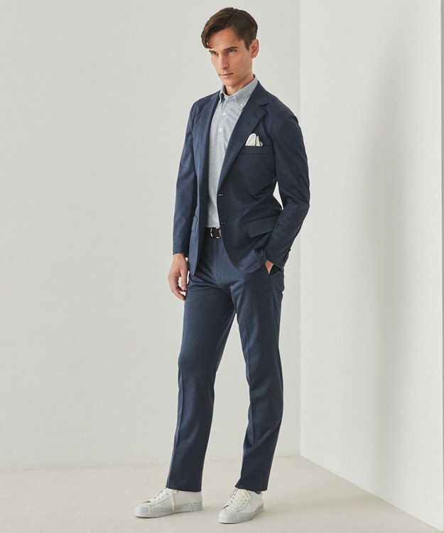 GOTAIRIKU セットアップ対応【洗える/ストレッチ/シワになりにくい】ドライジャージー セットアップジャケット ネイビー系8