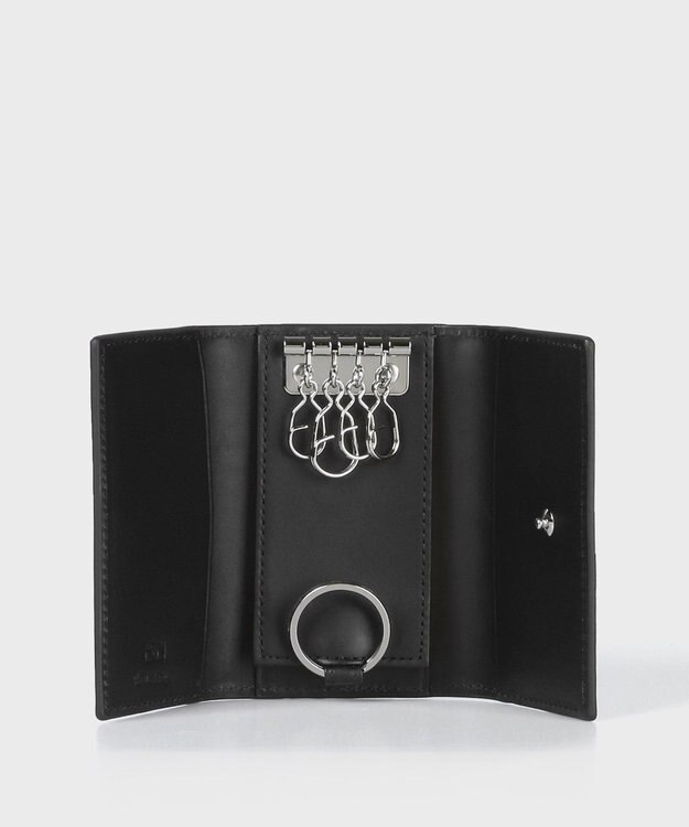 Paul Smith ベジタンストライプトリム キーケース ブラック