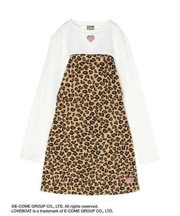 Green Parks ■別注　ＬＯＶＥ　ＢＯＡＴ　キャミワンピ×ボレロ Leopard