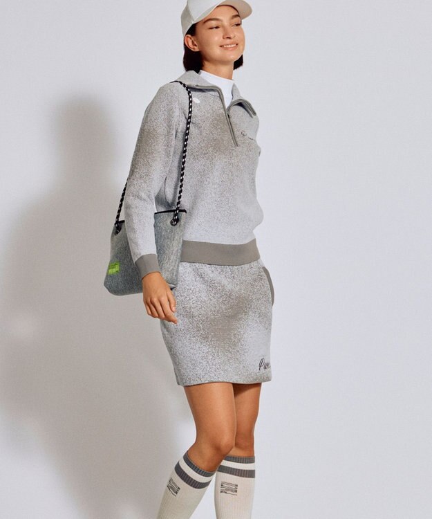 PW CIRCULUS 【手洗い洗濯可】 【WOMEN】グラデーションニットスカート ゴルフ レディース グレー系