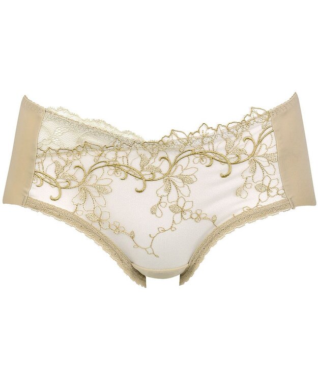 Wing ショーツ　【エアリーソフトブラ】　裾はフリーカッティング　KB2202とペア　はきこみ丈あさめ　ウイング／ワコール　KF2952 カラシ