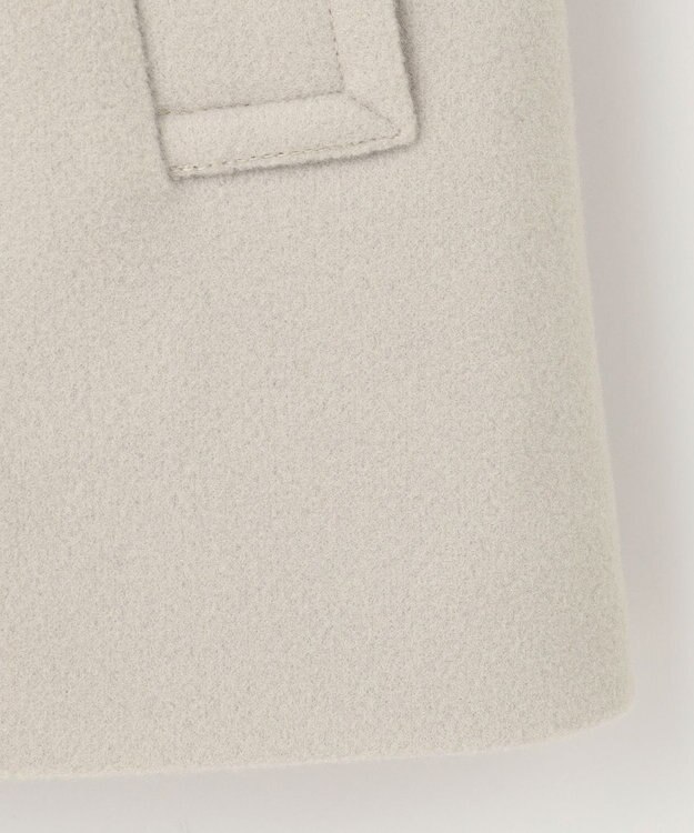 ANY SIS S 【セットアップ可】メルトンライク ピーコート アイボリーベージュ