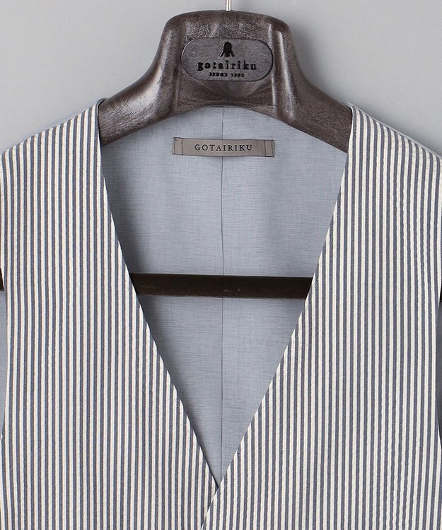 GOTAIRIKU 【EC＆一部店舗限定】【AIRY MOVE / セットアップ対応】テクノソラーロサッカー セットアップべスト サックスブルー系1