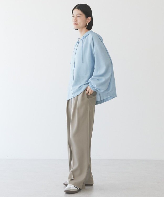 AMERICAN HOLIC フーディーシャツ Grayish Blue