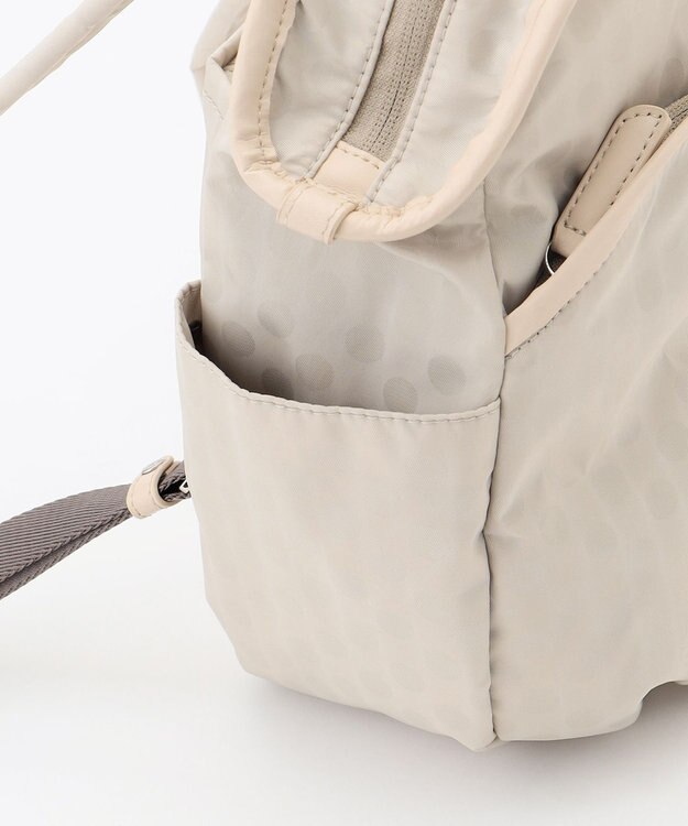 Y'SACCS Polka Dots　パイピングポケットコンパクトリュック アイボリー