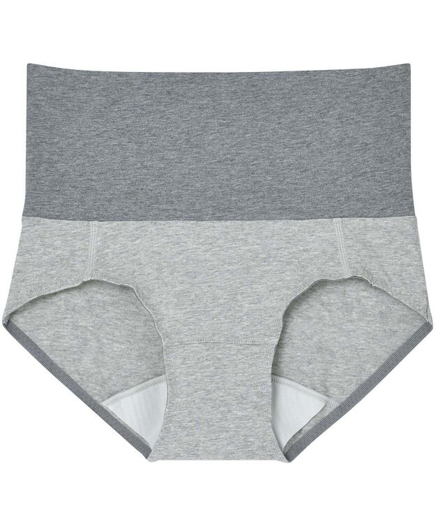 une nana cool 綿ベア天竺 カラーブロッキング サニタリーショーツ LG