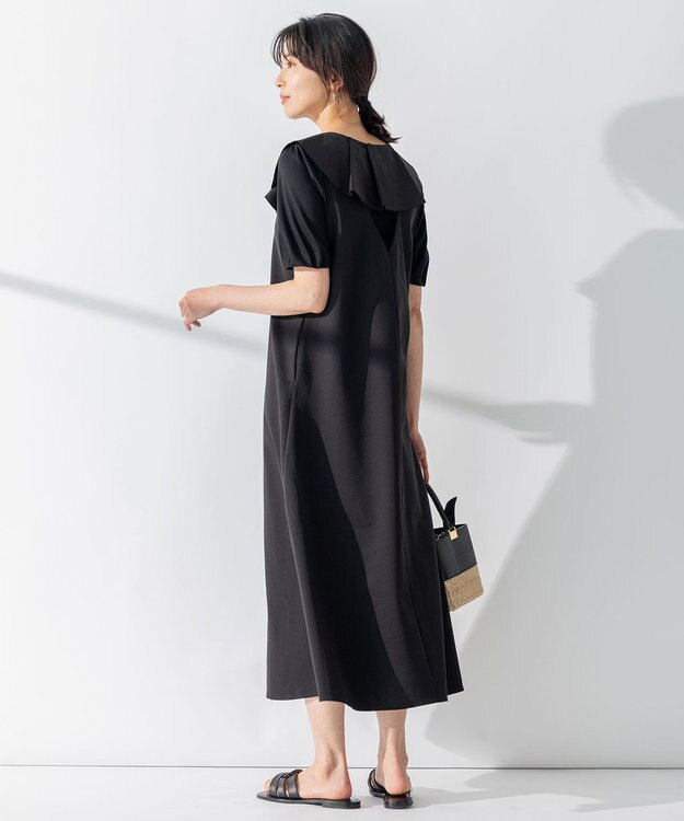 23区 【WEB限定】ロマネポンチジャージー ジャンパースカート ブラック系