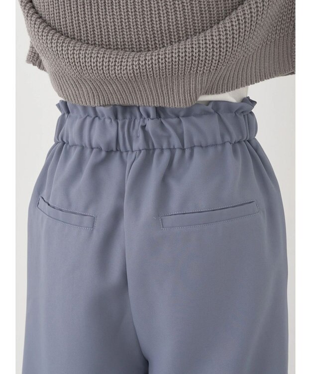 earth music&ecology 裾ドロストパラシュートパンツ Grayish Blue