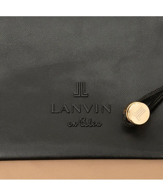 LANVIN en Bleu ポプリス ポケッタブルバッグ モカベージュ
