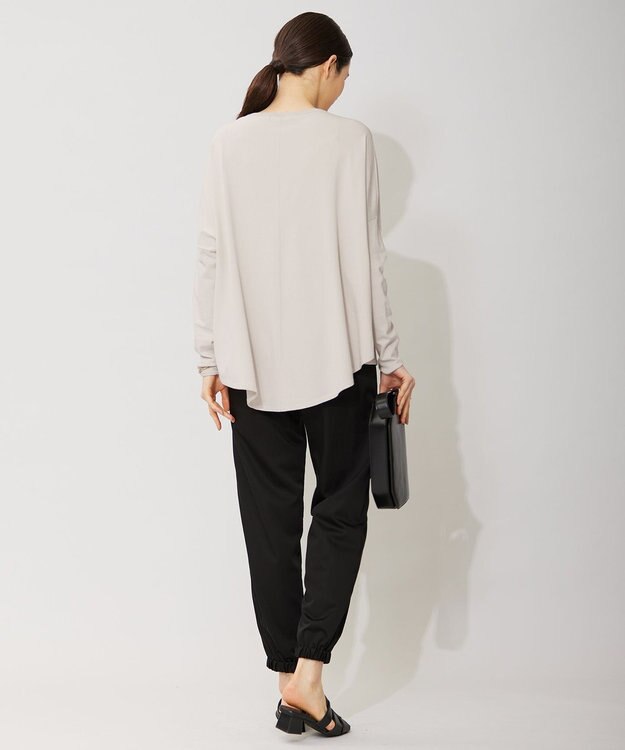 ICB 【WEB限定カラーあり・洗える】ヴィスコースワイド プルオーバー トープ系