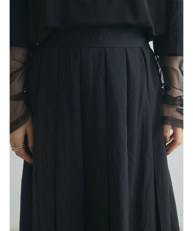 Green Parks armonia．フレアスカート Black