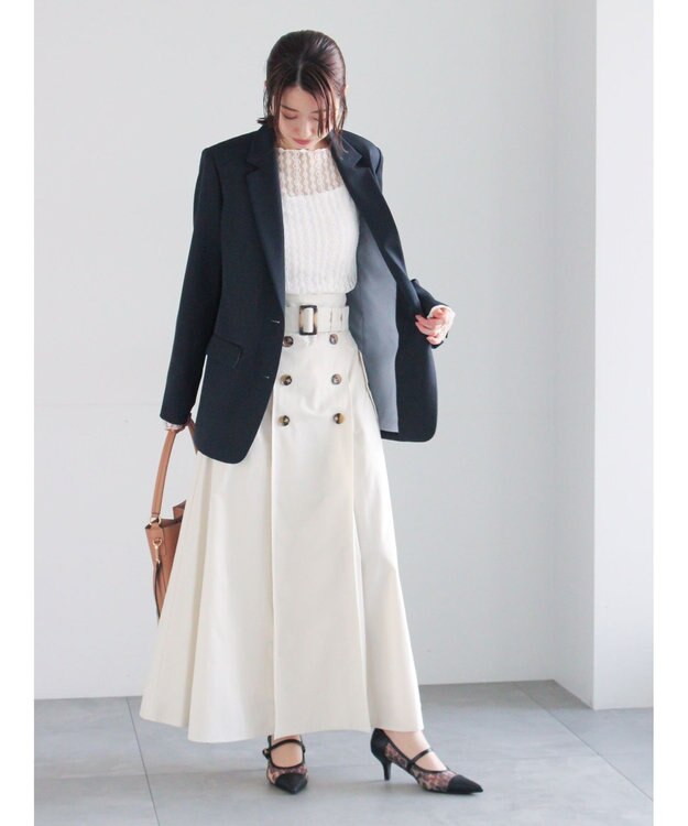 Te chichi シングルブレストテーラードジャケット《2026 spring catalog item》 ネイビー