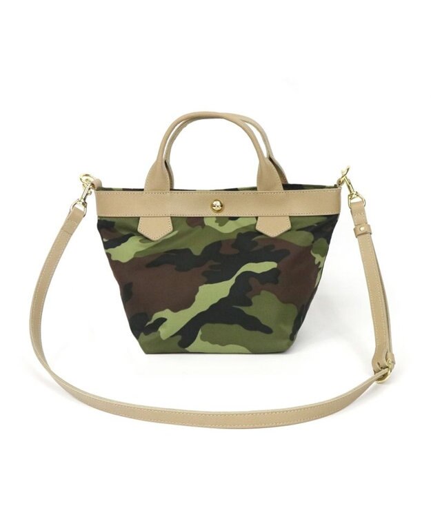 Regalo Felice 【2way / ショルダー付】ミニトート / REGALO CAM(グリーン×ベージュ)