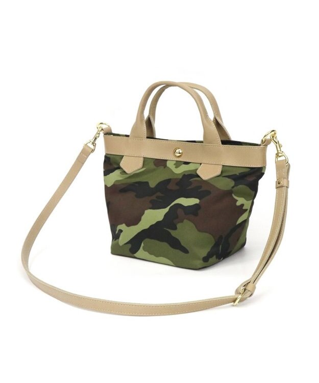 Regalo Felice 【2way / ショルダー付】ミニトート / REGALO CAM(グリーン×ベージュ)