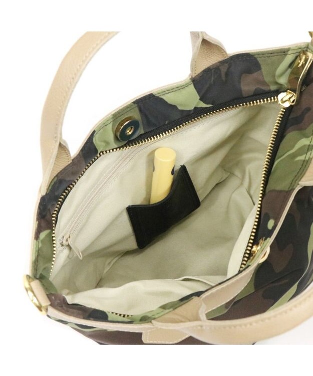 Regalo Felice 【2way / ショルダー付】ミニトート / REGALO CAM(グリーン×ベージュ)