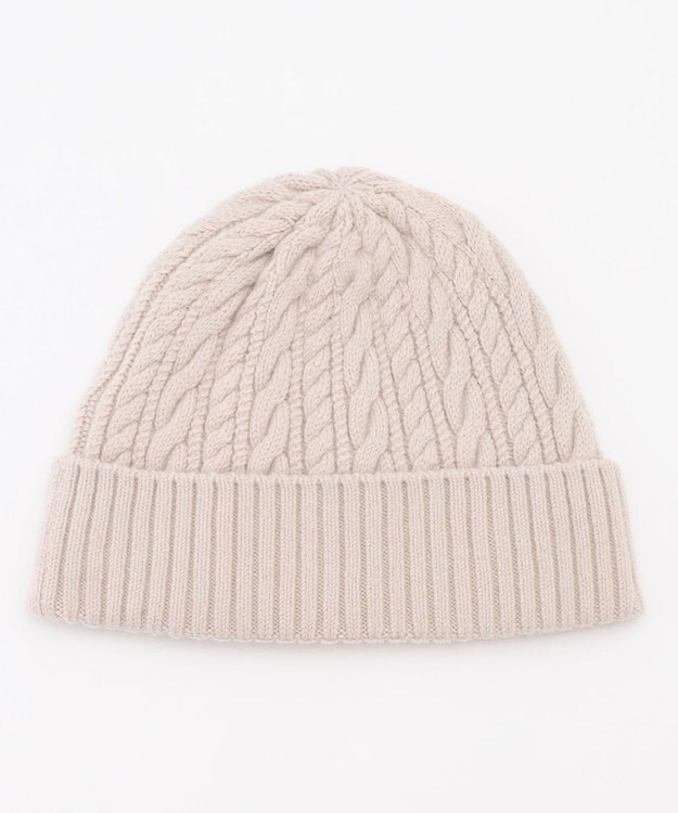 J.PRESS LADIES 【洗える】EIGER CORD ALAN ニットキャップ ベージュ系