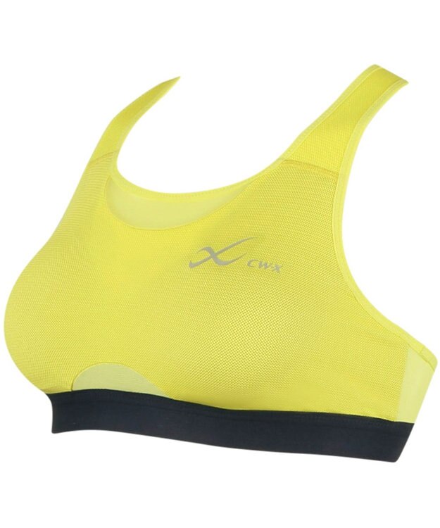 CW-X 【WOMEN】 スポーツゆれケアブラ メッシュ ユレ・ズレをおさえて動きやすい 吸汗速乾（本体） HTY030 /ワコール イエロー