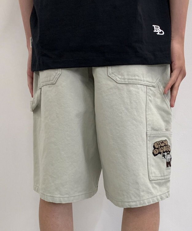 WEGO 【BEN DAVIS（ベンデイビス）】EMBRO FADED SHORTS オフホワイト