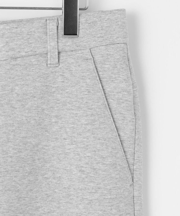 23区GOLF 名品パンツ【23Fondation/MEN】ダンボールニット ジョガーパンツ ライトグレー系