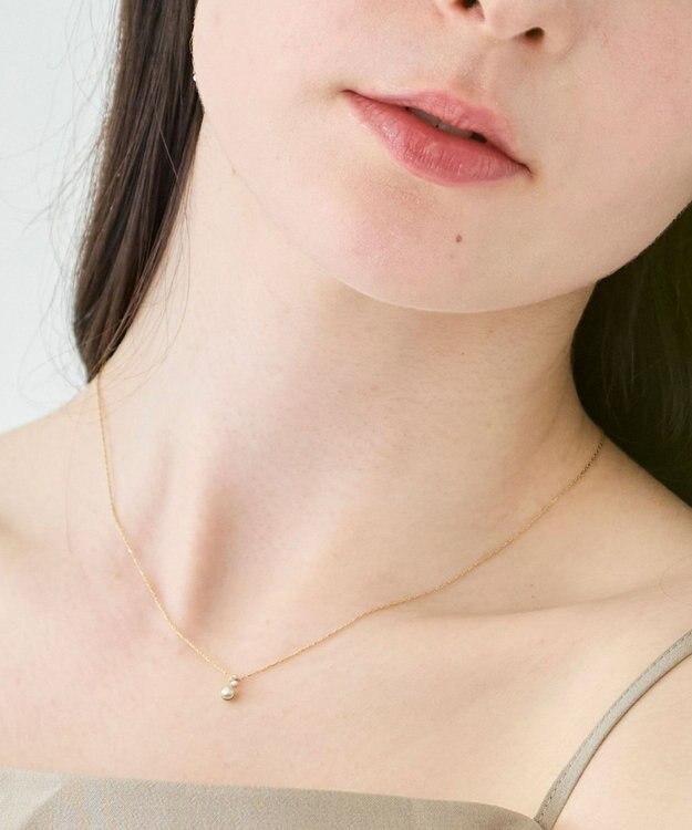 Phoebe 〈金属アレルギー対応〉パールブルームネックレス　小粒パール ホワイト