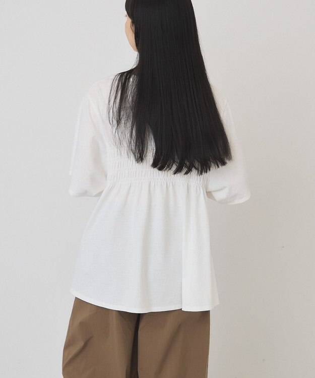 AMERICAN HOLIC シャーリングプリントTシャツ Off White