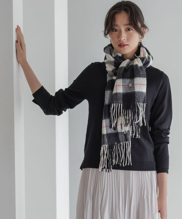 組曲 S ニューシックニットクルーネックプルオーバー ブラック系