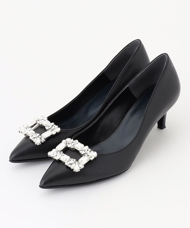 23区 【APPLAUDIR】ビジューパンプス ブラック系