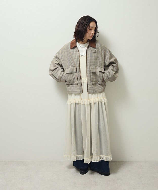 Green Parks ・Ｐｅｔｉｔ　Ｆｌｅｕｒ　シアーティアードキャミワンピ Ivory